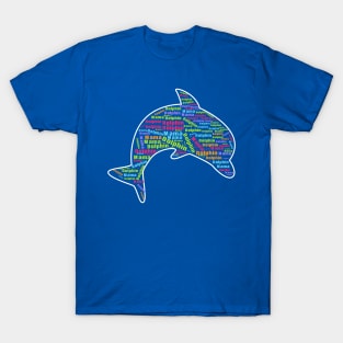 Colourful funny dolphin T-Shirt